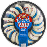 Lofthouse Patriotic Frosted Sugar Cookies Party Tray Perspective: Main