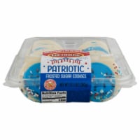Lofthouse Patriotic Blue Frosted Sugar Cookies Perspective: Main