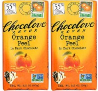Chocolove Orange Peel in Dark Chocolate 3.2 oz each (Pack of 2)