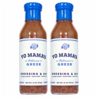 Yo Mama's Foods Low Carb Gourmet Greek Dressing and Dip - Pack of (2) - Low Carb, No Sugar