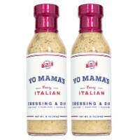 Yo Mama's Foods Low Carb Gourmet Italian Dressing and Dip - Pack of (2) - Low Carb, No Sugar