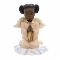 Black Art Praying Angel Girl Polyresin Religious Culture Heritage 17336