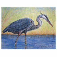 Betsy Drake PM027 Great Blue Heron Place Mat - Set of 4