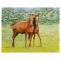 Betsy Drake PM057 Horses Place Mat - Set of 4