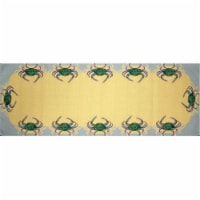 Betsy Drake RN004G 13 x 54 in. Blue Crab Table Runner