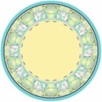 Betsy Drake TR025G 68 in. Egret Round Table Cloth