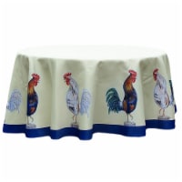 Betsy Drake TR037G 68 in. Rooster Round Table Cloth