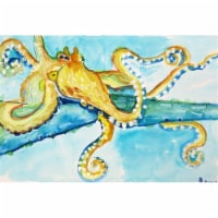 Betsy Drake DM547 18 x 26 in. Gold Octopus Door Mat
