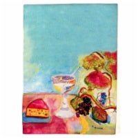 Betsy Drake GT104 Wine & Cheese Guest Towel