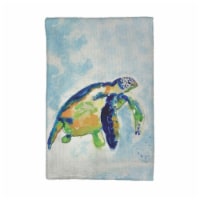 Betsy Drake KT134 Blue Sea Turtle Kitchen Towel