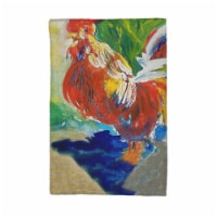 Betsy Drake KT144 Red Rooster Kitchen Towel