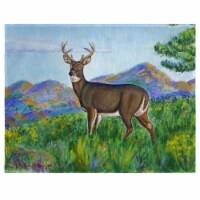 Betsy Drake PM239 Deer in Mountains Place Mat - Set of 4