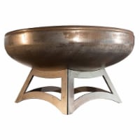 Ohio Flame Liberty 30 In. Round Steel Wood Burning Outdoor Fire Bowl Pit w/ Base