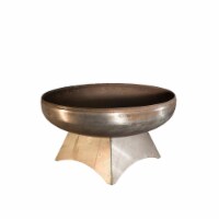 Ohio Flame OF36LTY-SB 36 dia. Liberty Natural Steel Standard Base Fire Pit