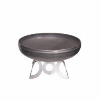 Ohio Flame OF48LTY-CR 48 in. Liberty Fire Pit with Circular Base, Natural Steel