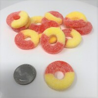Gummi Peach Rings 2 pounds bulk gummy candy gummy rings