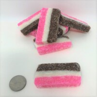 Reppert's Coconut Strips  Rainbow Neopolitan Coconut Slice Candy 2 pounds