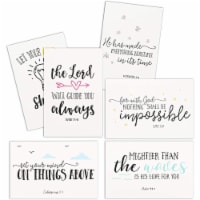 48-Pack Religious Inspirational Verse Bible Quote Greeting Cards 4 x 6 Inches