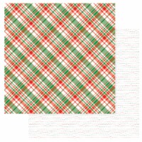 Gnome For Christmas Double-Sided Cardstock 12"X12"-Flannel Shirt