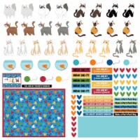 Cat Lover Cardstock Die-Cut Sheet 12 X12 -