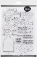 PhotoPlay Say It With Stamps Clear Stamps-Hey Cupcake