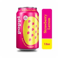 Poppi Strawberry Lemon Prebiotic Soda Can Perspective: Main