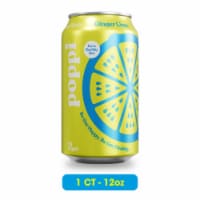Poppi Ginger Lime Prebiotic Soda Can Perspective: Main