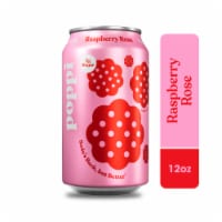 Poppi Raspberry Rose Prebiotic Soda Can Perspective: Main