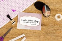Crafter's Companion Clear Acrylic Quirky Stamp-Best Makeup
