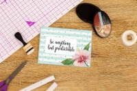 Crafter's Companion Clear Acrylic Quirky Stamp-Anything But Predictable