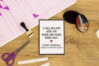 Crafter's Companion Clear Acrylic Quirky Stamp-More & More Every Day