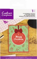 Crafter's Companion Clear Acrylic Quirky Stamp-Modern Merry Christmas