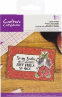 Crafter's Companion Clear Acrylic Quirky Stamp-Sorry Santa