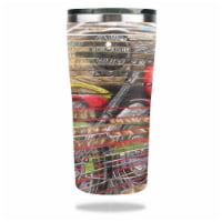 MightySkins OZTUM2017-Motorcycle Hawk Skin for Ozark Trail 20 oz Tumbler 2017 - Motorcycle Ha