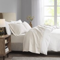 Gracie Mills Luxurious Brushed Microfiber Deep Pocket Sheet Set Ivory Cal King
