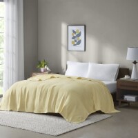 Gracie Mills Cotton Blanket Yellow Twin