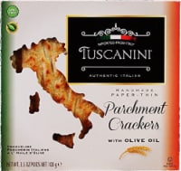 Tuscanini Handmade Paper-thin Parchment Crackers with Olive Oil Perspective: Main