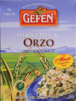 Gefen Whole Wheat Orzo Perspective: front