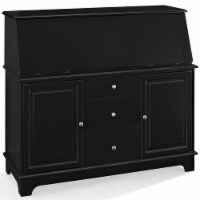 Sullivan Wood Secretary Desk in Black Crosley 1 Fred Meyer