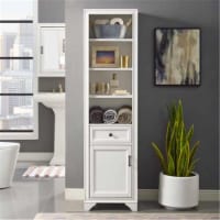 Crosley CF7011-WH 67.62 x 18 x 15 in. Tara Linen Cabinet - Vintage White