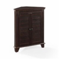 Crosley Lydia 2 Door Corner Storage Cabinet in Espresso
