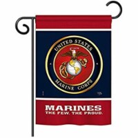 Breeze Decor BD-MI-G-108406-IP-BO-D-US18-MC 13 x 18.5 in. Proud Marine Corps Americana Milita