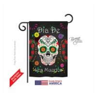 Breeze Decor 62009 Halloween Dia de los Muertos 2-Sided Impression Garden Flag - 13 x 18.5 in