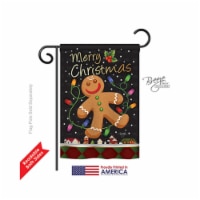 Breeze Decor 64085 Christmas Gingerbread 2-Sided Impression Garden Flag - 13 x 18.5 in.