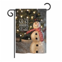Breeze Decor BD-XM-G-114142-IP-BO-DS02-US Most Wonderful Time Snowman Winter - Seasonal Chris