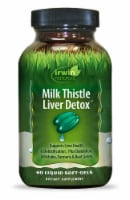 Irwin Naturals Milk Thistle Liver Detox Dietary Supplement Liquid Soft Gels
