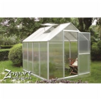 Zenport 8.5 x 6.5 x 7 ft Walk In Greenhouse Aluminum Frame