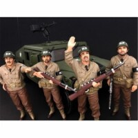 American Diorama 77414-77415-77416-77417 WWII Military Police 4 Piece Figure Set for 1-18 Sca