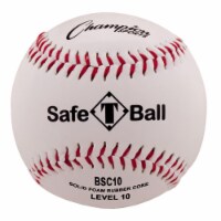 Champion Sports BSC10 Soft Compression Baseball, White & Red & Black - Pack of 12
