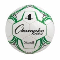 Champion Sports CH4GN Challenger Series Soccer Ball, Green & White - Size 4